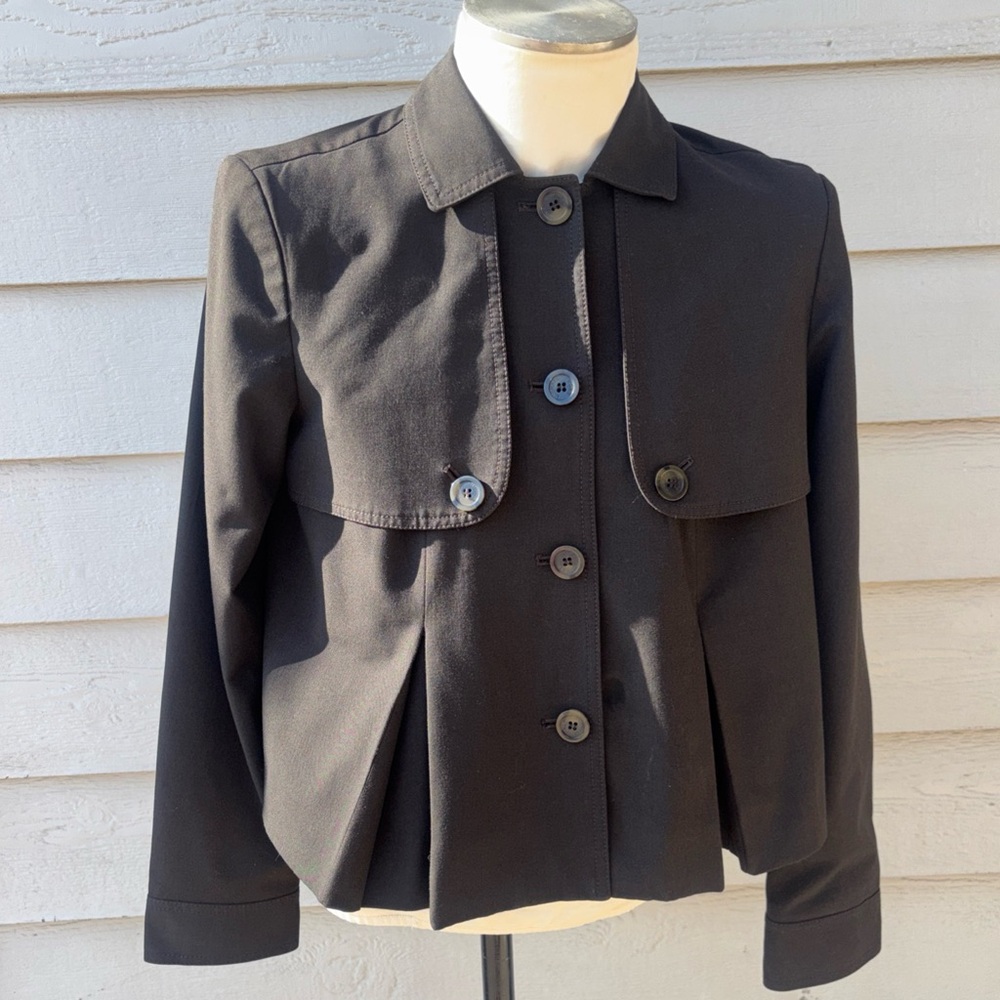 Michael Kors Chocolate Brown Utility Jacket